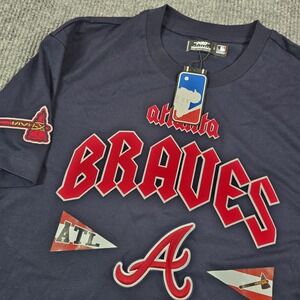 Atlanta Braves Shirt Mens Large Navy Pro Standard National League Tour ATL‎ Tee